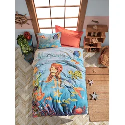 Lessentiel Maison Komplet posteljine Mermaid, 160x220cm, Plava