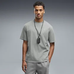PUMA Select Essentials Tee Men, Men, Medium Gray Heather, XS