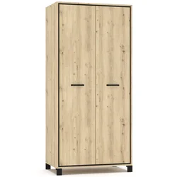 nabbi Dvovratna omara Vinap W-2D - obrtniški hrast/temni wenge