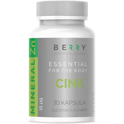 BERRY HEALTH Cink, 30 kapsula