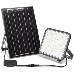Aigostar - LED prigušiva solarni reflektor LED/100W/3,4V IP66 + daljinski upravljač