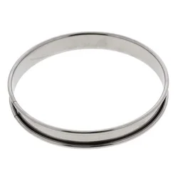 de Buyer Okrogli okvir 3091.10N, rounded top and bottom edges, spring stainless steel ring, smooth inner surface, diameter 10 cm