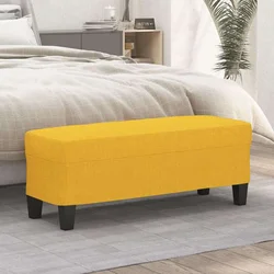 Klupa Svjetložuta 100 x 35 x 41 cm od tkanine