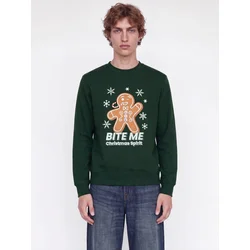 JACK & JONES Majica JJXMAS FUN svetlo rjava / svetlo siva / temno zelena / bela