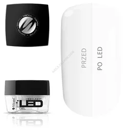 High Light LED Gel Bianco za nokte 15g | SILCARE COSMETICS | Kozmo