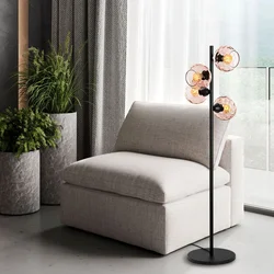 Opviq Podna lampa Benek-15-14533, 36x36x135 cm, IP20, Crno-roze