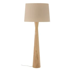 Bež stoječa svetilka s tekstilnim senčilom (višina 130 cm) Leonor – Bloomingville