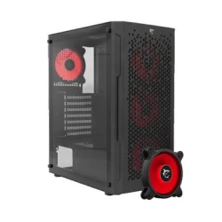 WHITE SHARK Bullet Crno Kućište + 4 x Dash Ventilatora