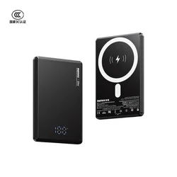 Remax RPP-107 20W Metal Wireless Charging Power Bank with Digital Display