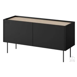TV komoda Desin 120 2D - črna