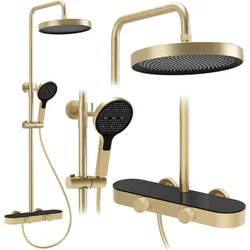 Komplet za prhanje Rea Creo Brush Gold