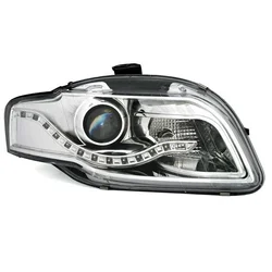 OEM Kristalni farovi Day Line Audi A4 b7 (2004-2008), Hrom