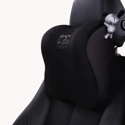 Icaroom Jastuk za vrat za auto T-662M, Crni
