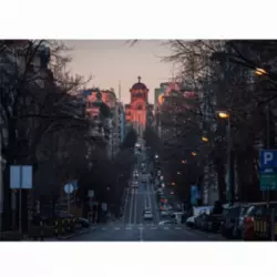 AM FOTO Resavska ulica - fotografija na platnu - BD3 Beograd, Dan, Kolor, 70 x 90