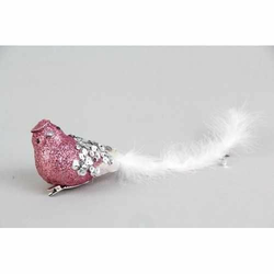 Novogodišnja figura ptičica sa gliterom