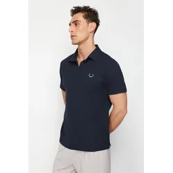 Trendyol Muška majica TMNSS24PO00046, Tamnoplava