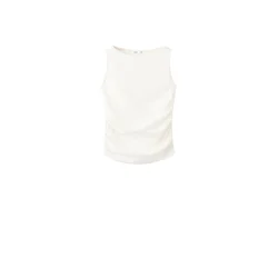 MANGO Top LENA off-bela