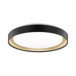 Brilliant - LED prigušiva plafonska lampa WALDO LED/36W/230V crna/zlatna + daljinski upravljač