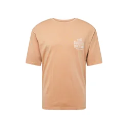JACK & JONES Majica JPRBLUANTHONY  svetlo oranžna / bela