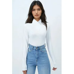 Trend Alacati Stili Ženska bluza Alc-X14397, Bela