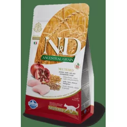 N&D Low Grain Hrana za sterilisane mačke, Piletina i Nar - 300 g