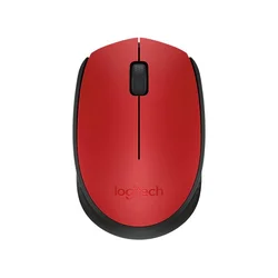 Logitech M171 Miš, Bežični, Crveni