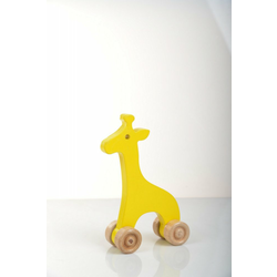 HANAH HOME Drvena igračka Giraffe Yellow