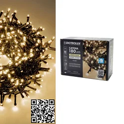 Lampice LED 180 tople bijele