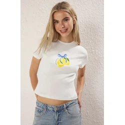 Trendyol Milla Ženska majica TWOSS25TS00108, Bela