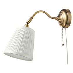 ARSTID Zidna lampa, mesing/bela