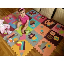 Baby Great Podne puzzle Premijum klase Ćerke-majke dva kompleta (pink+braon) ( 12008 )