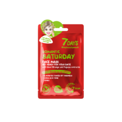 7Days Romantic Saturday Maska za lice Sheet Orange&Papaya, 28 g