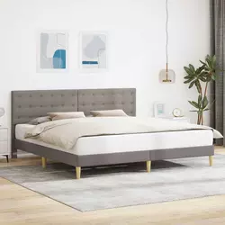 Krevetna konstrukcija Sivosmeđa 180 x 200 cm Tkanina