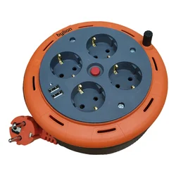 Kabelska motalica 5m 1mm2 2xUSB