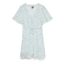 VERO MODA Dolga srajca VMALBA  svetlo modra / temno zelena / bela