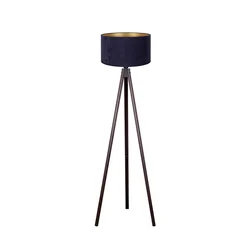 Brilagi - Stojeća lampa VELVET 1xE27/60W/230V wenge/plava