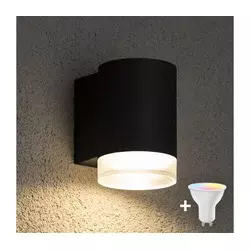 Brilagi - LED RGBW spoljašnje zidno svetlo MATERA 1xGU10/6W/230V crna IP54