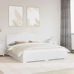 vidaXL vidaXL Konstrukcija postelje Bela 180 x 200 cm Konstruiran les, (5000102498)