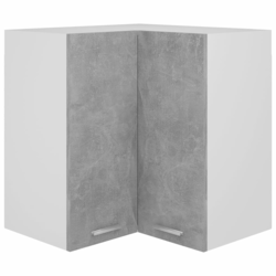 Viseći kutni ormarić Lyon betonsko sivi 57x57x60 cm Inženirsko drvo