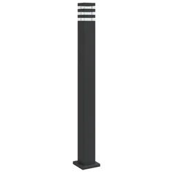 Vanjska podna svjetiljka crna 110 cm aluminijska