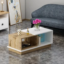Hanah Home Klub sto Viyana 90x36x45cm Belo-Hrast
