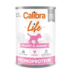 Calibra Dog Life Puppy & Junior Piletina sa Pirinčem Konzerva, hrana za pse 400g