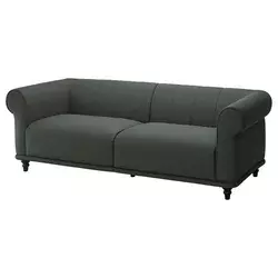 VISKAFORS Sofa trosed, Lejde siva/zelena/smeđa