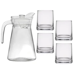 shumee Komplet vrča 1,5 l in 4 kozarcev 275 ml