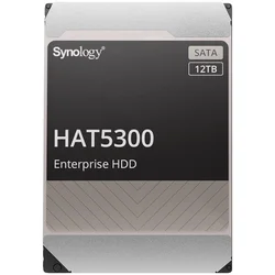 Synology HAT5300-12T 12TB 3.5 HDD SATA 6Gb s, 7200rpm, Buffer size : 256 MiB, MTTF 2.5M hours, warranty 5 years ( HAT5300-12T )