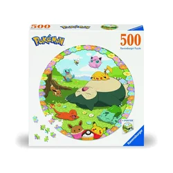 Okrogla sestavljanka Ravensburger Pokémon - 500 koščkov