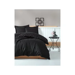 Dekordom posteljina cb elegant stripe saten - siyah ( 015560 )