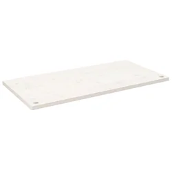 Ploča za radni stol bijela 110x60x2,5 cm od masivne borovine