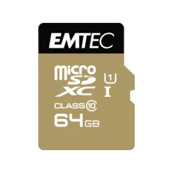 Emtec Emtec m64GB UHS-I U1 EliteGold + Adapter microSD kartica 64 GB, Class 10, 85 MB/s