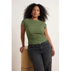 Trendyol Curve Ženska bluza Tbbss26Af00061, Kaki